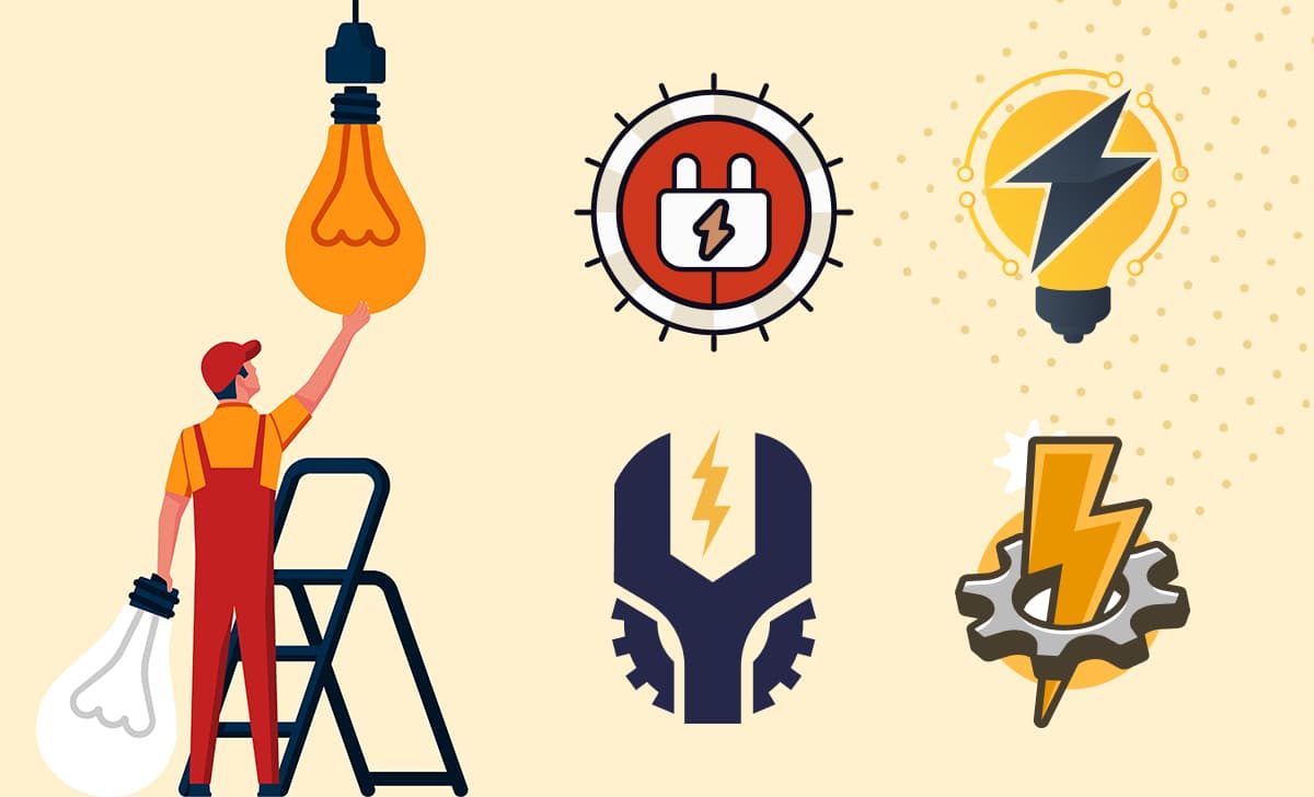 10 Creatieve Logo-ideeën voor Elektriciens en Hoe je je Eigen kunt Ontwerpen