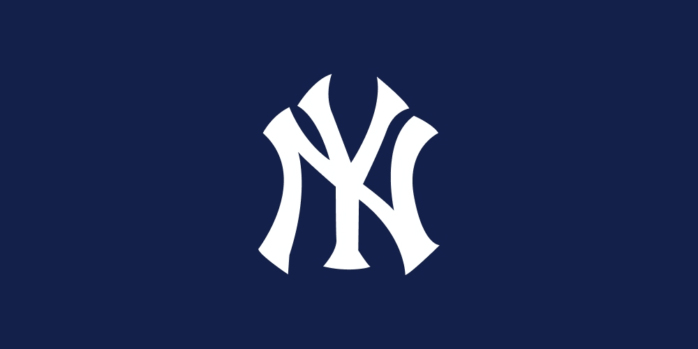 New York Yankees-logo op marine achtergrond
