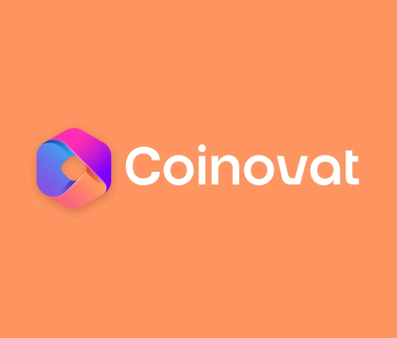 Modern cryptologo met kleurverloop