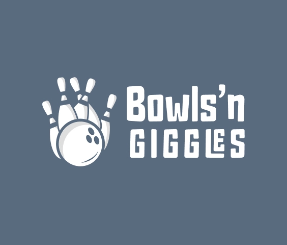 Bowlinglogo met illustratie van een bowlingpin