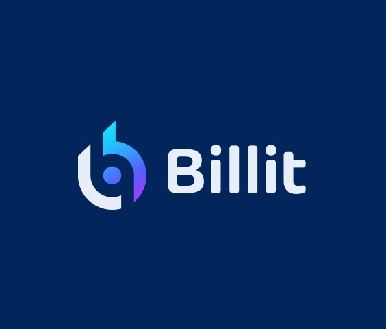 Modern logo met verloopletter B