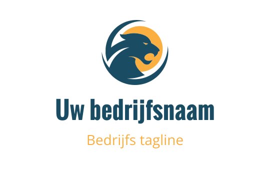 Teal panter silhouet met gouden accenten, dat de tijgerindustrie vertegenwoordigt.