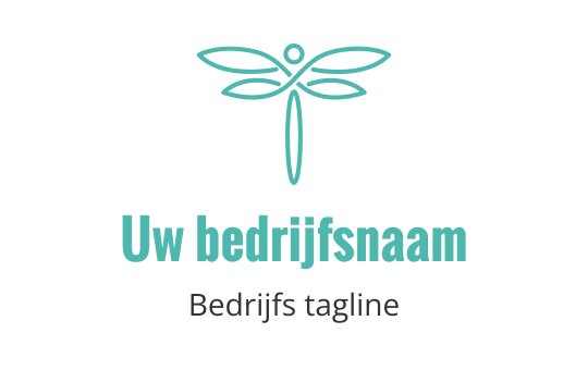 Elegant libelle logo ontwerp in teal met een moderne stijl