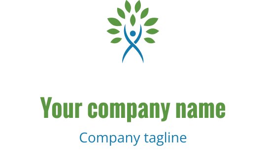 Modern teal en groene logo ontwerp met een schildvorm