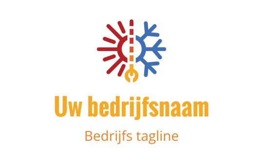 Kleurrijk logo ontwerp met een zon- en sneeuwvlokmotief