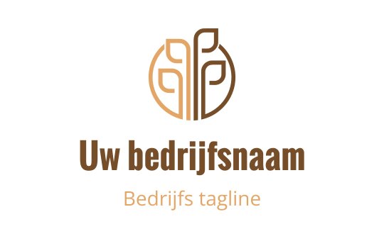 Elegant logo ontwerp met een gestileerde boom en ronde bladeren