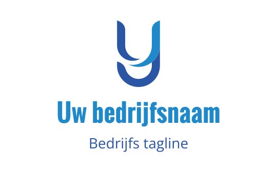 Modern blauw logo ontwerp met een gestileerde letter "Y