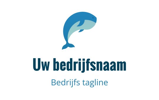Speelse dolfijn logo ontwerp in tinten van blauw en teal