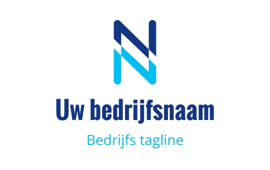 Modern blauw en teal logo ontwerp met een gestileerde letter N