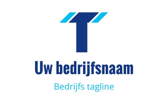 Modern blauw en teal logo ontwerp met een gestileerde letter T
