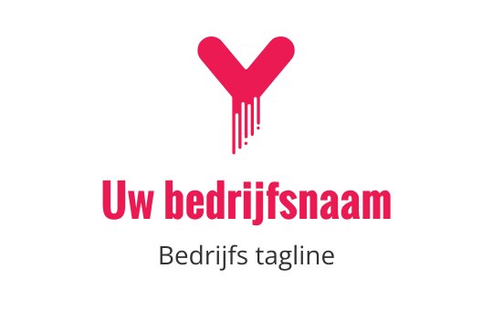 Modern roze hart logo ontwerp met druipende effect