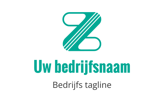 Modern teal logo ontwerp met een gestileerde letter Z en lijnen