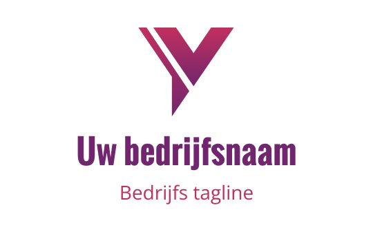 Modern geometrisch logo ontwerp met een gestileerde letter V in gradientkleuren