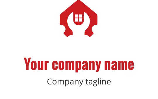 Dik rood logo ontwerp met het woord "Maintenant5" in een modern lettertype