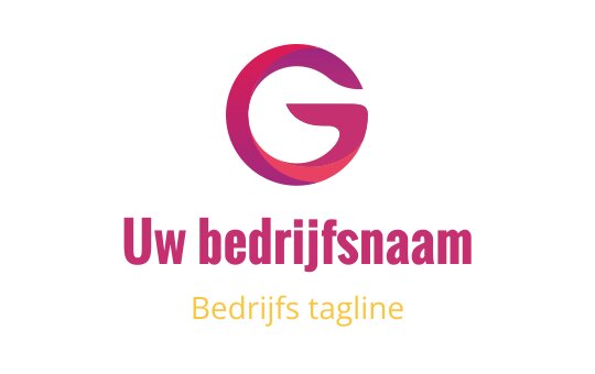 Modern cirkelvormig logo met een gestileerde letter G in gradientkleuren