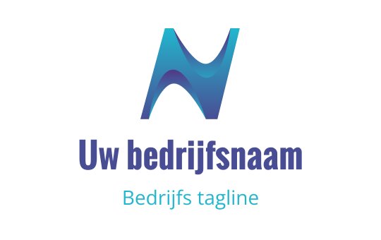 Modern blauw en teal logo ontwerp met vloeiende golf elementen