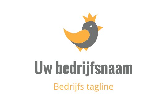 Speelse vogel logo ontwerp met een kroon en levendige kleuren