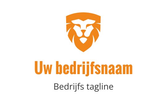 Oranje leeuw logo ontwerp voor de tijgerindustrie, met een gedurfde en moderne stijl.