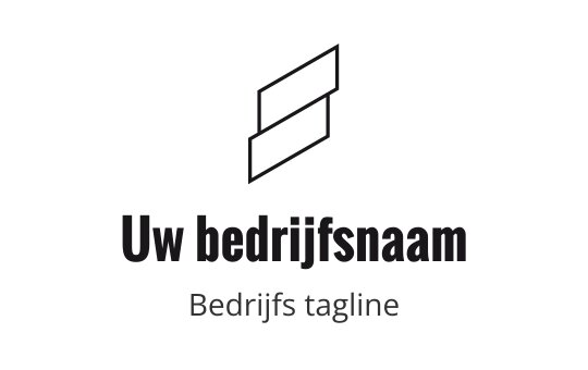 Modern geometrisch logo ontwerp met overlappende vormen in donkere tinten