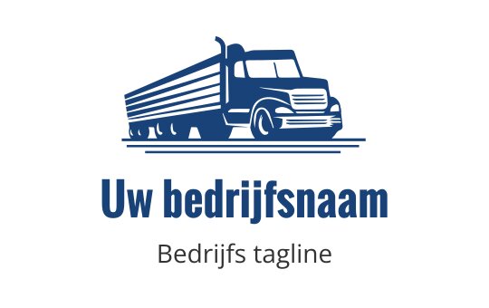 Dapper blauw vrachtwagen logo ontwerp met gestroomlijnde lijnen en moderne stijl