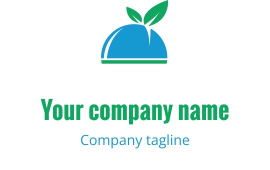 Modern blauw en teal logo ontwerp met gestileerde bellen