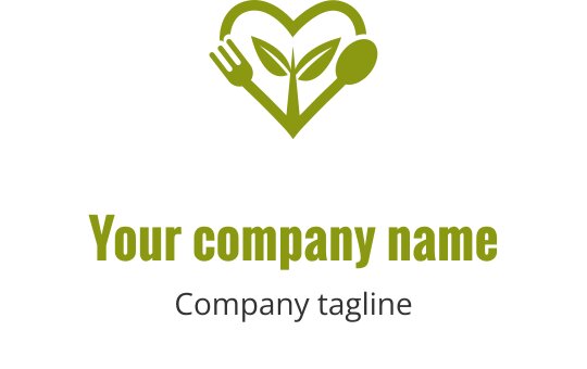 Elegant gouden hart logo ontwerp met een soepele, vloeiende vorm