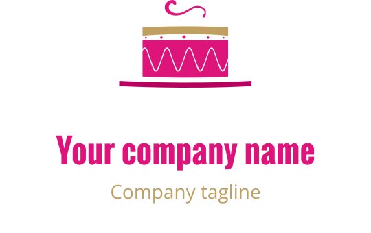 Dapper rood en gouden logo ontwerp met gestileerde letters