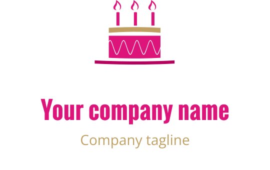Dapper rood en goud logo ontwerp met gestileerde letters