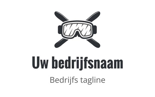 Dapper logo ontwerp met beschermbril en gekruiste gereedschappen