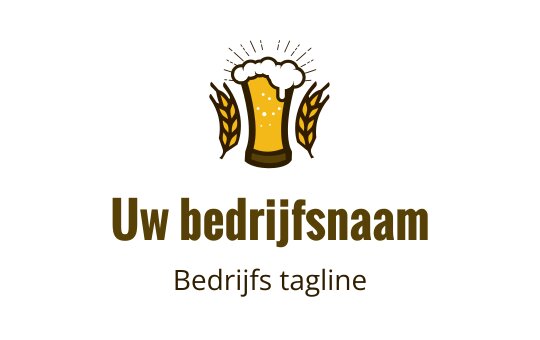Dapper logo ontwerp van een bierpul met tarwe en schuimtop