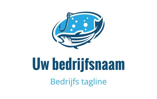 Modern blauw logo ontwerp met een gestileerde spons in een kom