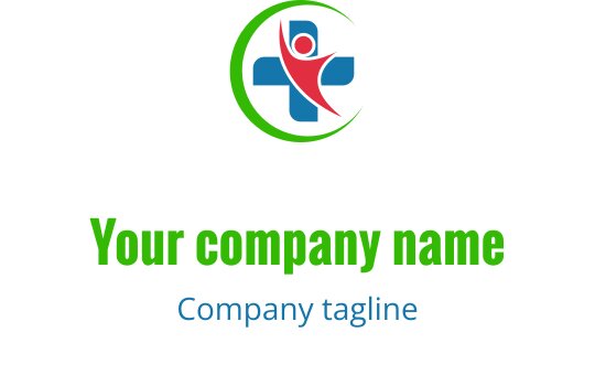 Vibrant logo ontwerp met abstracte figuren in rood, teal en limoen