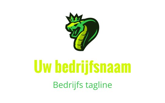 Dapper groen slang logo ontwerp met een kroon en gestileerde kenmerken