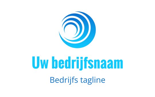 Modern blauw spiraal logo ontwerp met dynamische cirkelvormige elementen