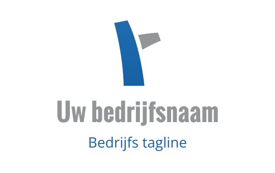 Modern blauw en grijs logo ontwerp met een gestileerde letter R