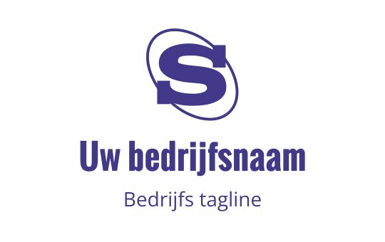 Modern paars logo ontwerp met een gestileerde letter "S" en cirkelvormige elementen