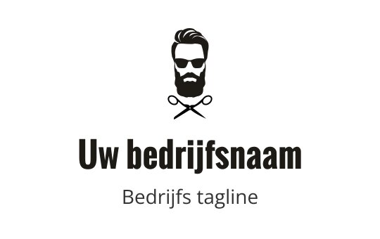 Stijlvol logo ontwerp met een baardman met zonnebril