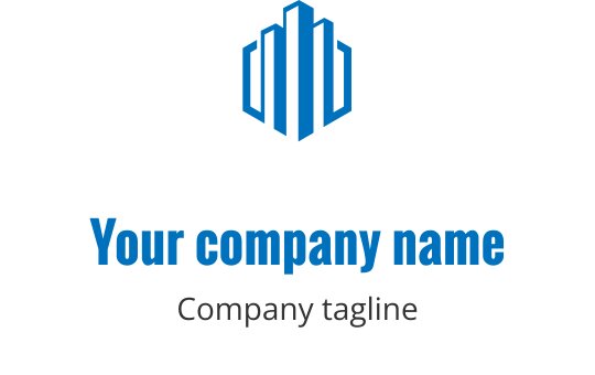 Teal logo ontwerp met een gestileerd cijfer vier en geometrische vormen
