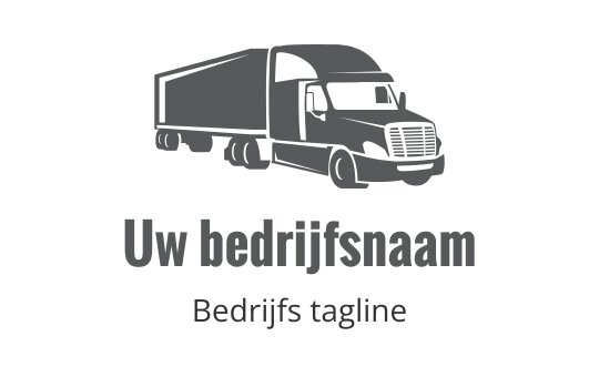 Dapper logo ontwerp van een vrachtwagen met een gestroomlijnde silhouet en moderne typografie